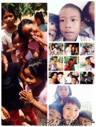 孤児院のこどもたちと。 ぼらぷらカンボジア スタディツアー