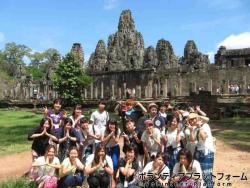 メンバー全員での集合写真 ぼらぷらカンボジア スタディツアー