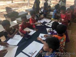 習字教室in4年生 ぼらぷらカンボジア 教育ボランティア