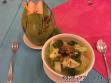 野菜スープとココナツジュース