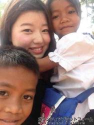 小学校で遊んだ子供たち。 ぼらぷらカンボジア スタディツアー