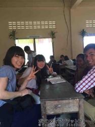 村の小学校にて ぼらぷらカンボジア スタディツアー