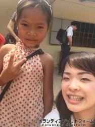 1,3年クラスの仲良くしてくれた女の子 ぼらぷらカンボジア 教育ボランティア