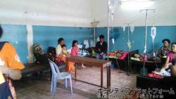 衛生的とはいえない病室 ぼらぷらカンボジア　青年海外協力隊スタディツアー