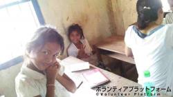 キュートな女の子たち ぼらぷらカンボジア 教育ボランティア