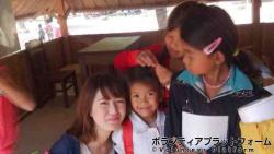 孤児院の子供達と ぼらぷらカンボジア スタディツアー