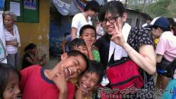 子どもたちの笑顔 ぼらぷらフィリピン　貧民区キッズサポート