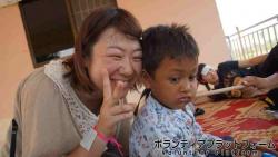 孤児院の男の子と！この子変顔が得意だったんです(笑) ぼらぷらカンボジア　スタディツアー 5日間(fsun)