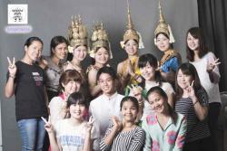アプサラ伝統衣装体験2 ぼらぷらカンボジア スタディツアー