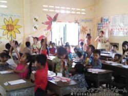 教室内の風景です ぼらぷらカンボジア 教育ボランティア