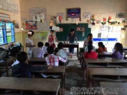 国語の授業。 ぼらぷらカンボジア 教育ボランティア