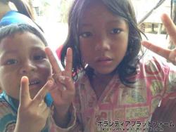 ステイ先の子供たち ぼらぷらカンボジア 教育ボランティア