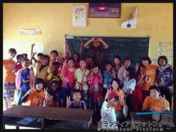 クラスの子供達と！ ぼらぷらカンボジア 教育ボランティア