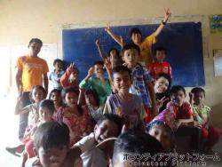 担当してたクラスの子達と ぼらぷらカンボジア 教育ボランティア