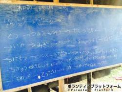 6,7年生の日本語の授業でしりとり ぼらぷらカンボジア 教育ボランティア