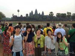 アンコールワット集合写真 ぼらぷらカンボジア　青年海外協力隊スタディツアー