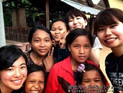 孤児院のこども達と ぼらぷらカンボジア スタディツアー