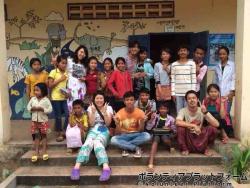 クラスの集合写真 ぼらぷらカンボジア　スタディツアー × ボランティア