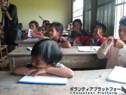 授業中 ぼらぷらカンボジア 教育ボランティア