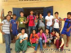 クラス集合写真！ ぼらぷらカンボジア 教育ボランティア