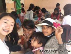 孤児院で ぼらぷらカンボジア 教育ボランティア