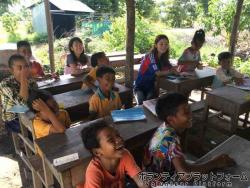 子どもたちはビンゴが大好き ぼらぷらカンボジア 教育ボランティア