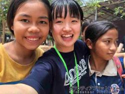 かわいいガールズ ぼらぷらカンボジア 教育ボランティア