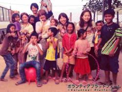 孤児院でぱしゃり✩ ぼらぷらカンボジア スタディツアー