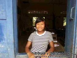 笑顔が素敵＾＾ ぼらぷらカンボジア 教育ボランティア