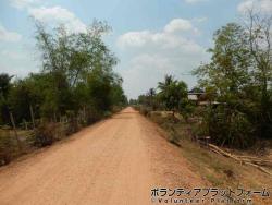 ステイ先から学校までの道 ぼらぷらカンボジア 教育ボランティア