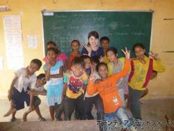 最後の授業での集合写真 ぼらぷらカンボジア 教育ボランティア