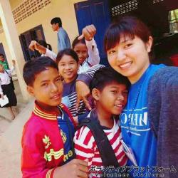 最後の授業後集まってくれました ぼらぷらカンボジア 教育ボランティア