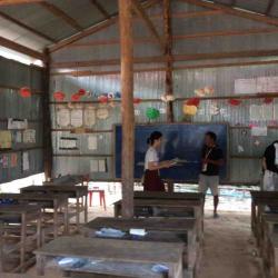 受け持った教室。 ぼらぷらカンボジア 教育ボランティア