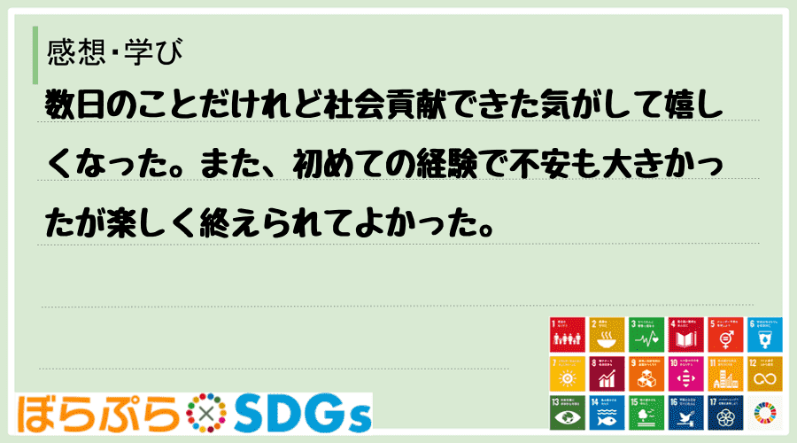 わたしのSDGsアクション・感想