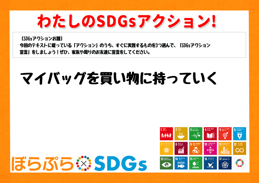 わたしのSDGsアクション・感想