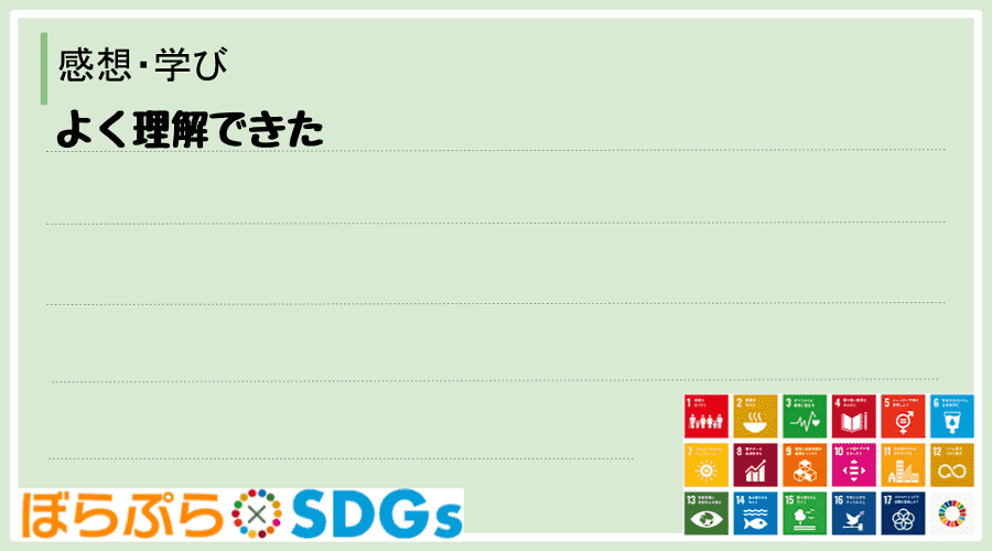 わたしのSDGsアクション・感想