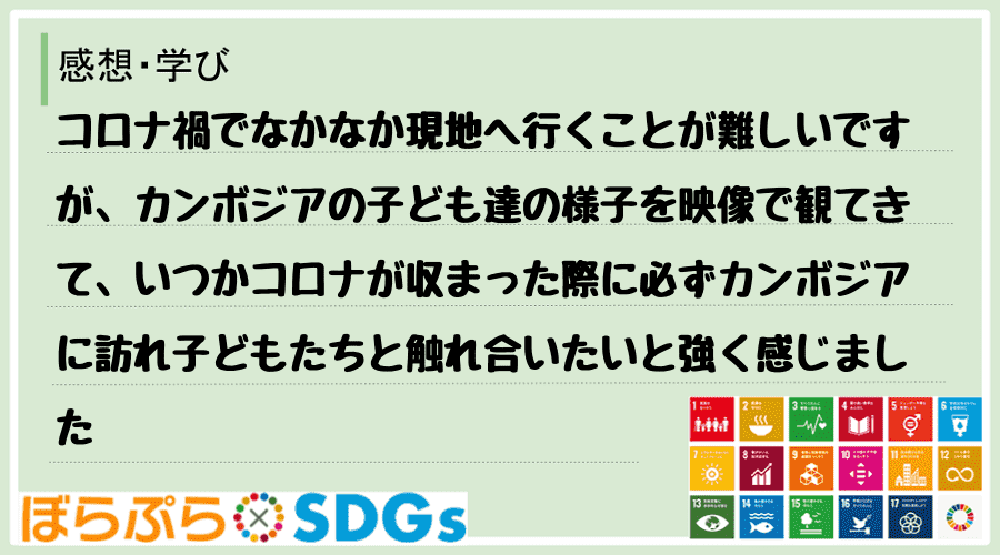 わたしのSDGsアクション・感想