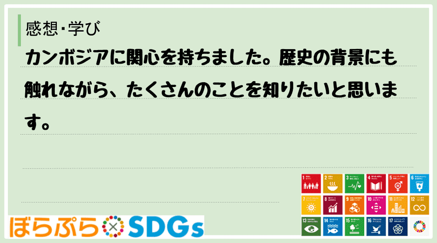 わたしのSDGsアクション・感想