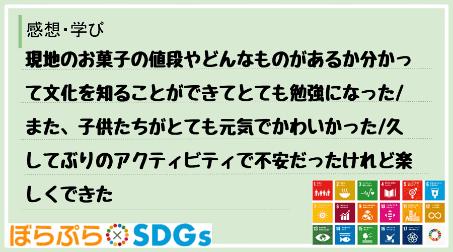 わたしのSDGsアクション・感想