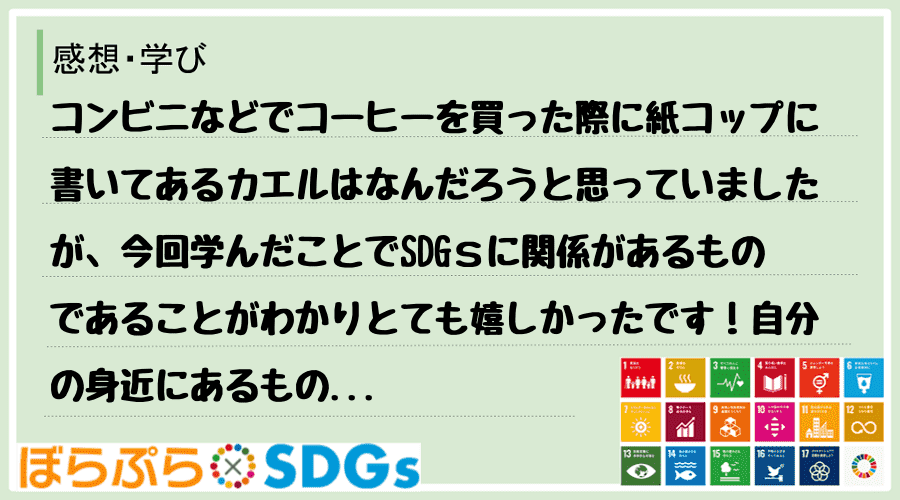 わたしのSDGsアクション・感想