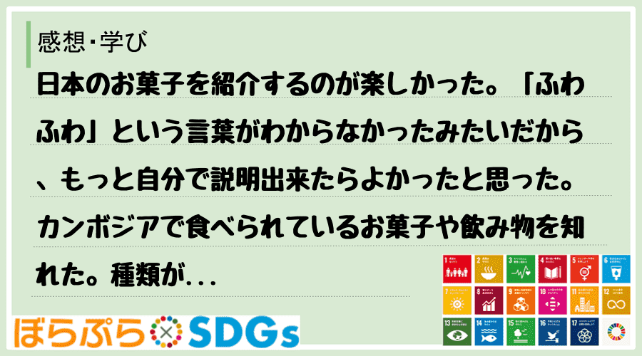 わたしのSDGsアクション・感想