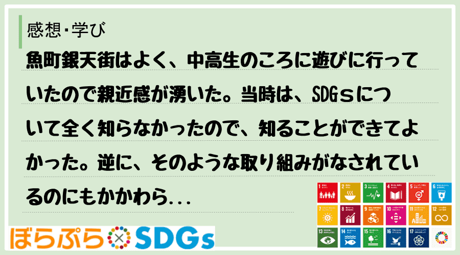 わたしのSDGsアクション・感想