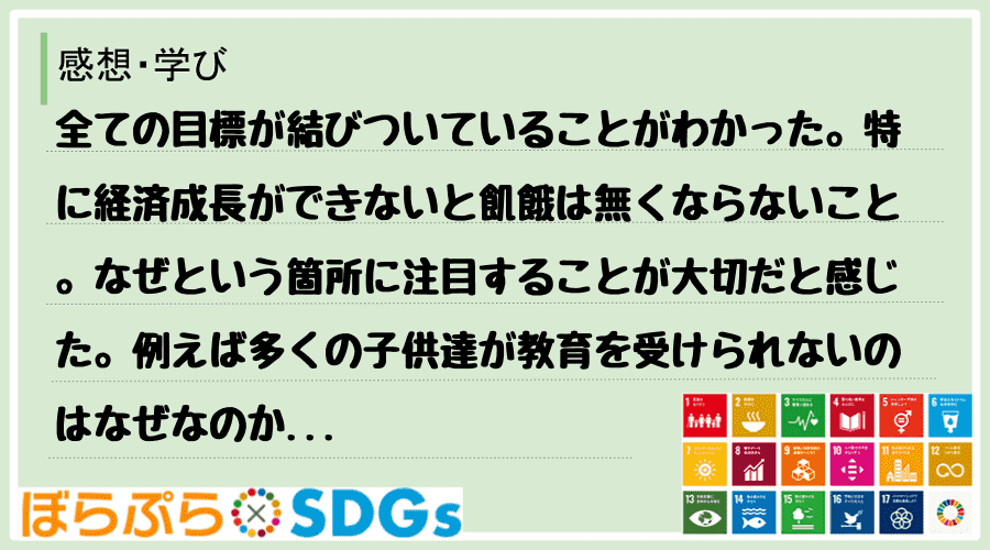 わたしのSDGsアクション・感想