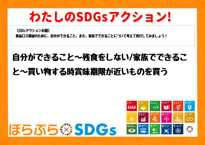 わたしのSDGsアクション・感想