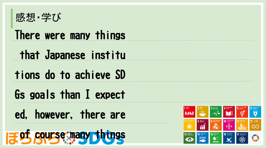 There were many things that Japanese institutio...