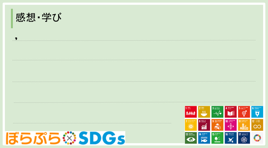 わたしのSDGsアクション・感想