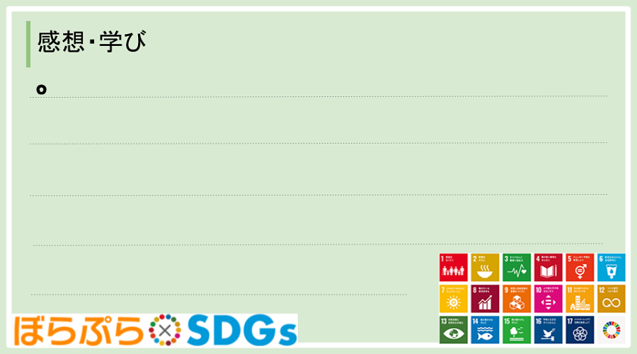 わたしのSDGsアクション・感想