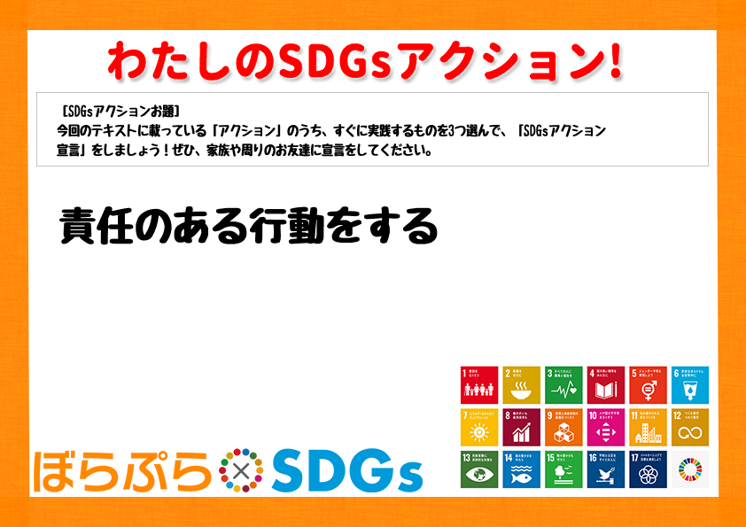 わたしのSDGsアクション・感想