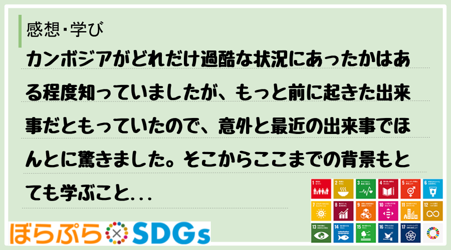 わたしのSDGsアクション・感想