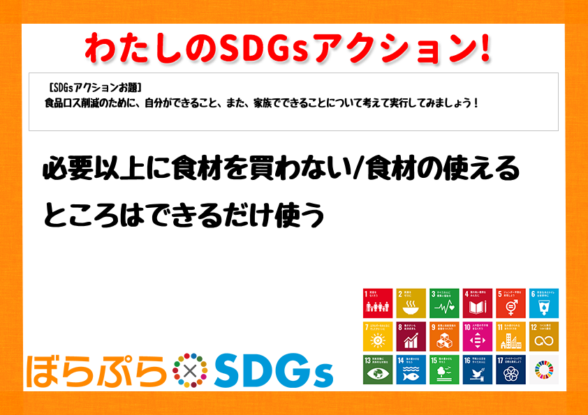 わたしのSDGsアクション・感想